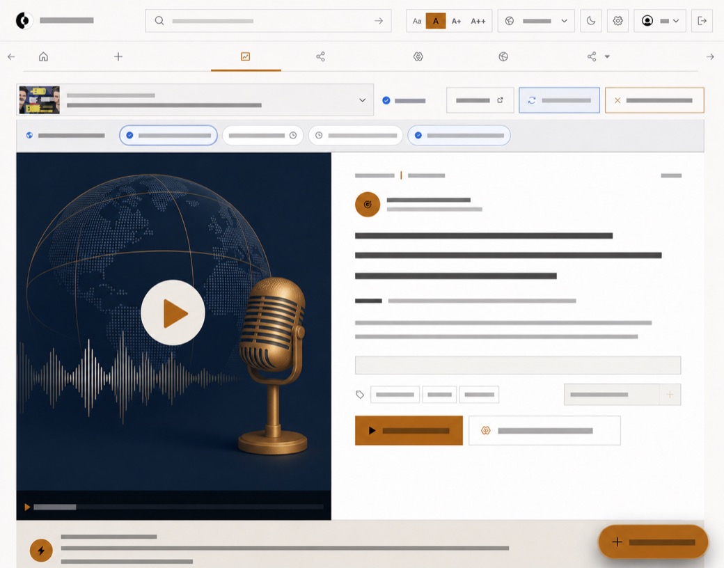 TalkOnPoint AI content analysis workspace